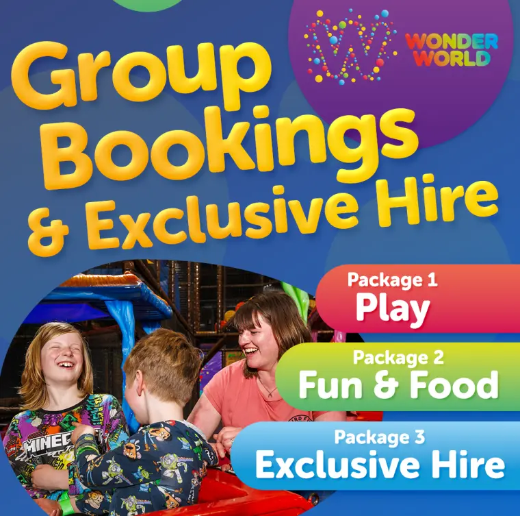 Wonder World Glasgow group bookings and exclusive hire artwork